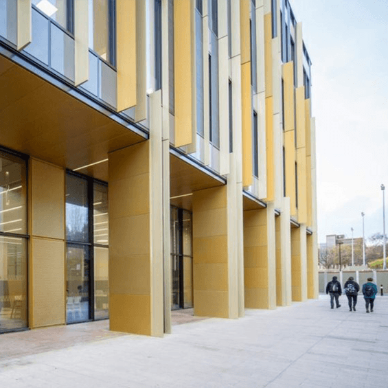 Walkway beside the University of Brimingham Library